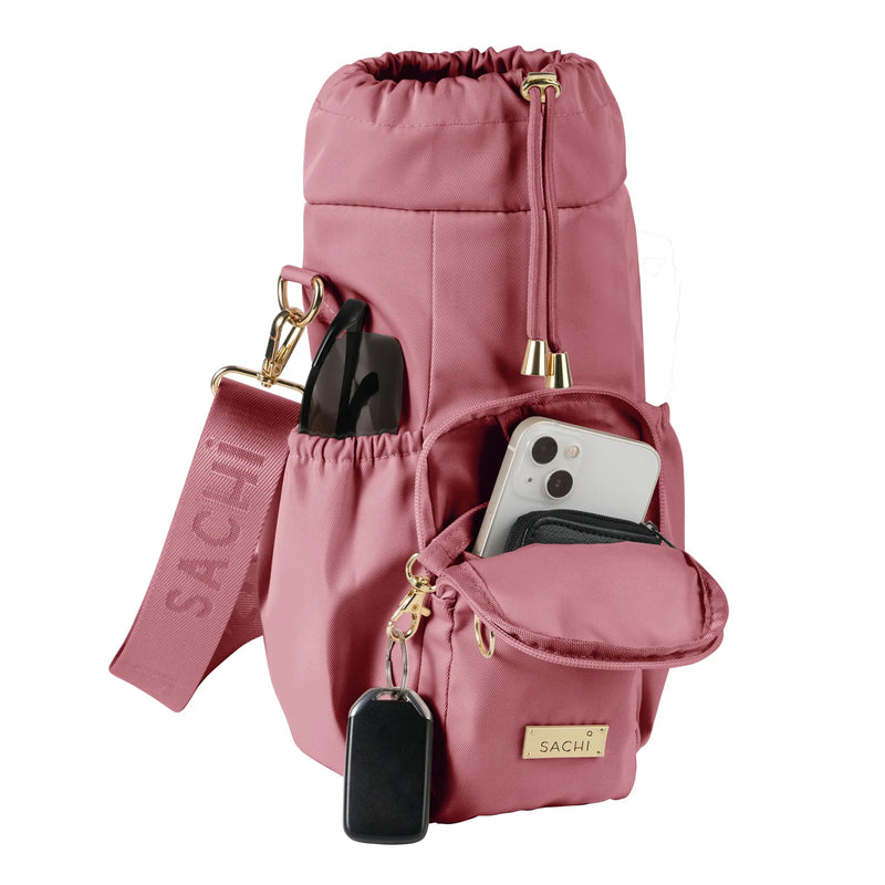 Sachi Crossbody Insulated Bottle Bag (Blush)