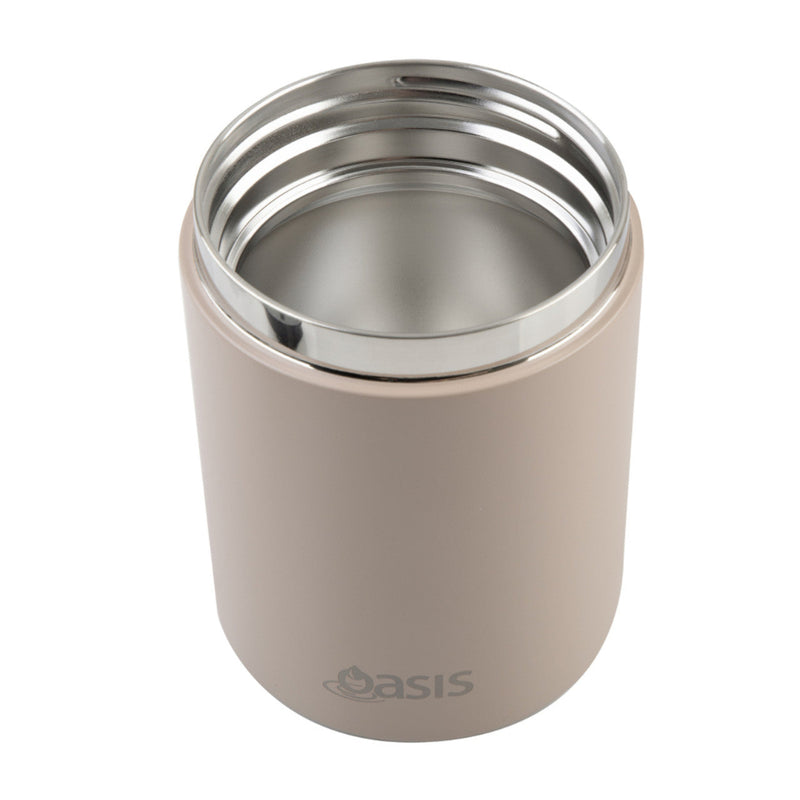 Oasis Food Flask with handle 480ml Latte