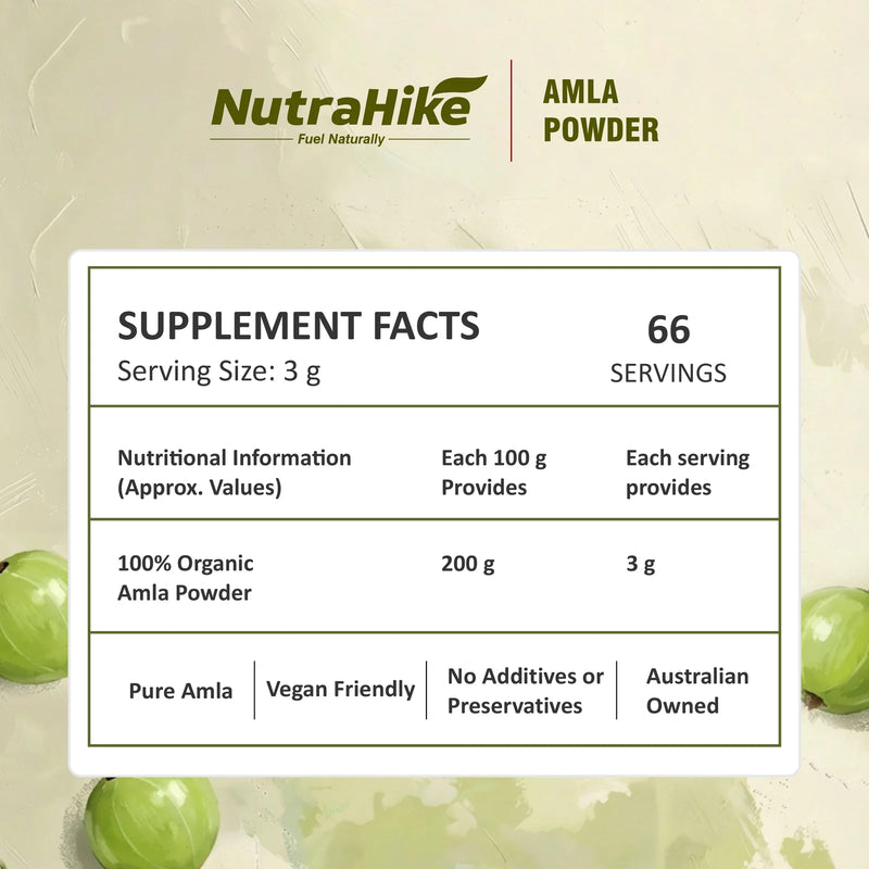 NutraHike Organic Amla Powder 200g
