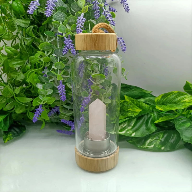 Crystal Bottle Bottle Rose Quartz