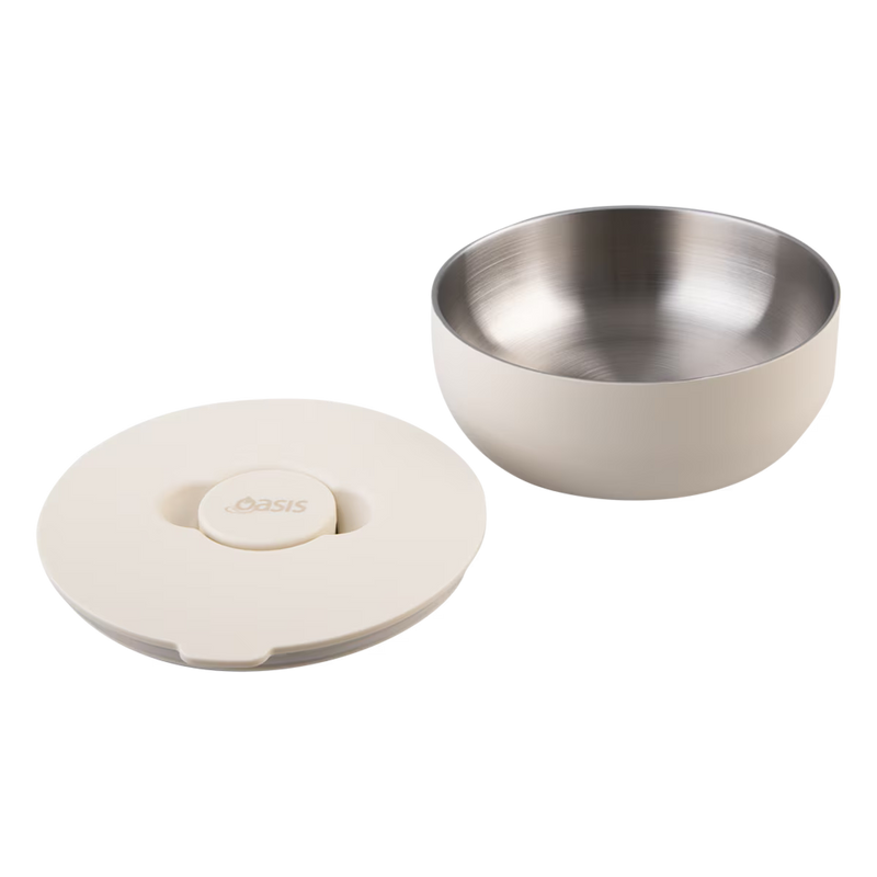 Oasis Stainless Steel Double Wall Fresh 'N' Go Lunch Bowl Alabaster 950ml