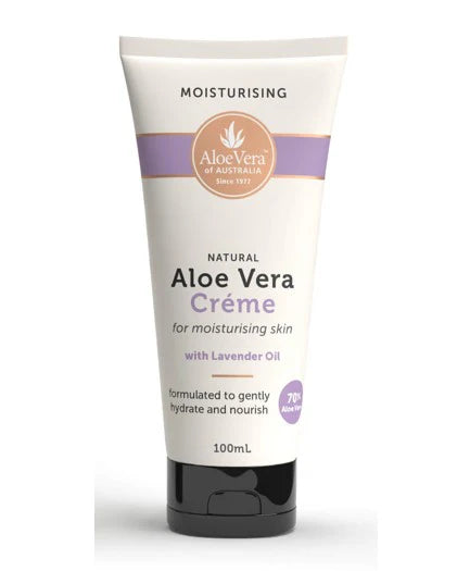 Aloe Vera of Australia Aloe Vera Crème with Lavender 70% Aloe 100ml