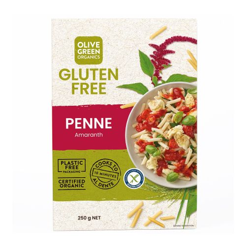Olive Green Organics - Gluten Free Pasta Penne Amaranth 250g