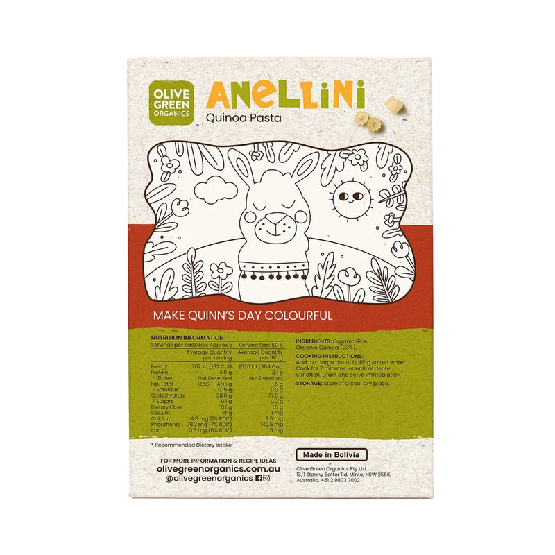 Olive Green Organics - Baby Anellini Plain 250g