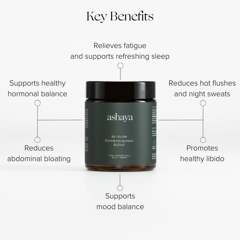 Ashaya Re-Glow Perimenopause Relief Oral Powder 120g