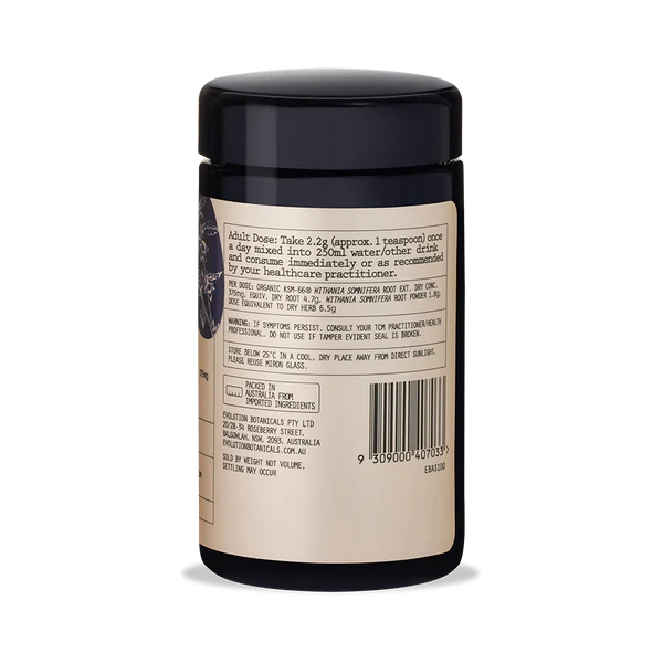 Evolution Botanicals Organic Ashwagandha 100g