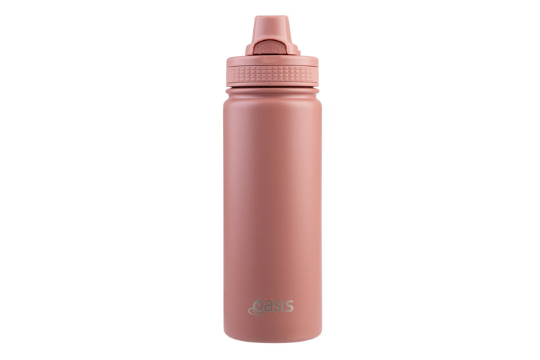 Oasis Challenger Insulated Quick Release Sports Bottle 1.1L Auburn- Double Wall Stainless Steel