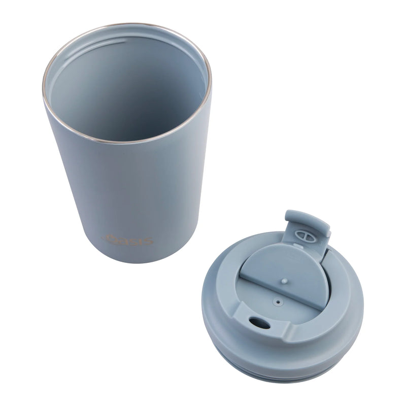 Oasis Ceramic Lined S/S D/Wall Insulated Coffee Cup Hazy Blue 360ml