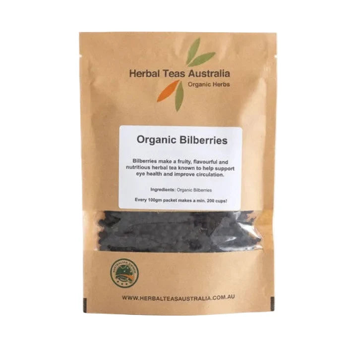 Herbal Teas Aust Bilberries LL 100g