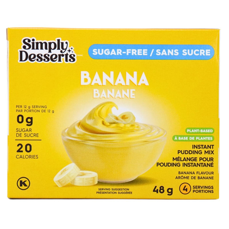 Simply Delish Instant Banana Pudding Mix – Sugar-Free & Gluten-Free (48 g)