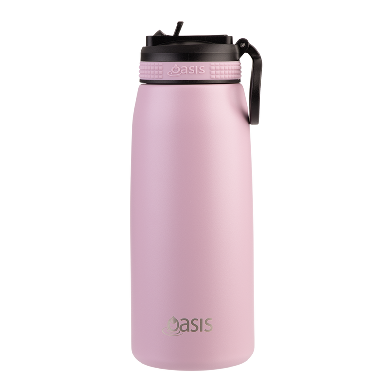 Oasis Stainless Steel Double Wall Insulated Sports Bottle 780ml – Blush | Large Capacity Vacuum Sports Drink Bottle