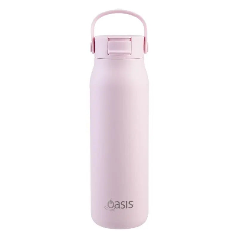 Oasis Ceramic lined SORRENTO Pink Drink Bottle 900ml