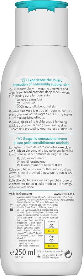 Lavera Basis Sensitiv Body Lotion Express 250ml| Vegan, Climate Neutral