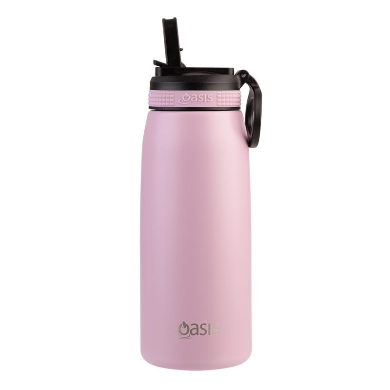 Oasis Stainless Steel Double Wall Insulated Sports Bottle 780ml – Blush | Large Capacity Vacuum Sports Drink Bottle