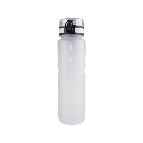 Oasis Motivational Sports Bottle 1L (White)