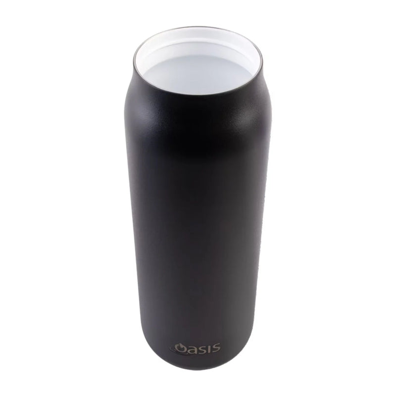 Oasis Ceramic lined SORRENTO Black Drink Bottle 900ml
