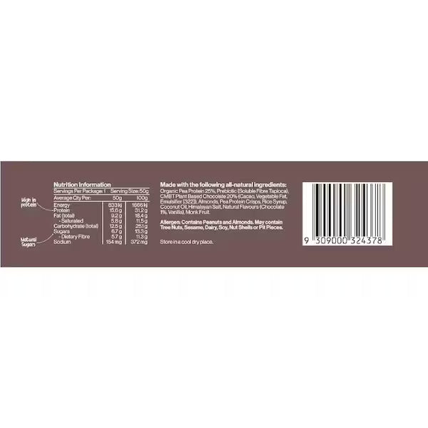 CMBT Protein Bar Chocolate Fudge 50g