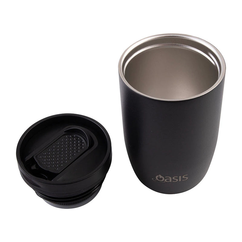 Oasis Stainless Steel Insulated Travel Cup 300ml - Black
