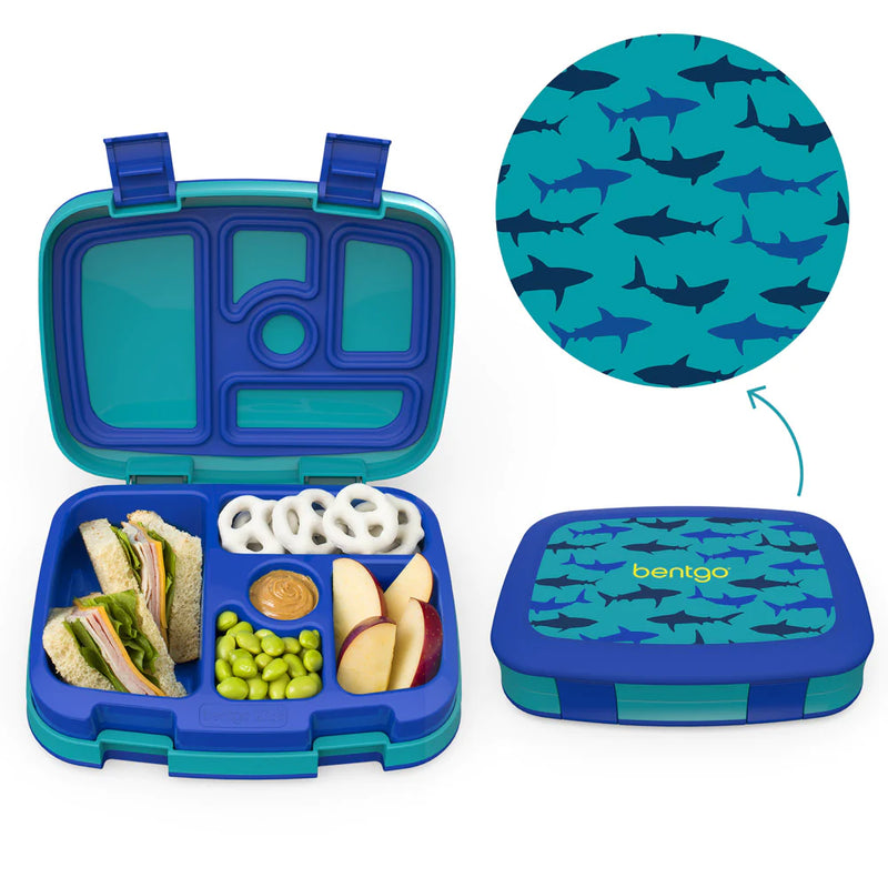 Bentgo Kids Bento Lunchbox (Sharks)