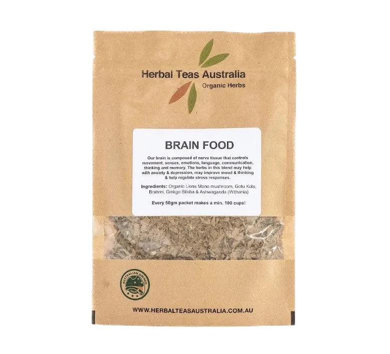 Herbal Teas Aust Brain Food LL 50g