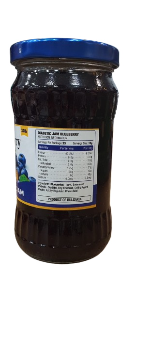 Jam And Jam Diabetic Jam Blueberry 340g