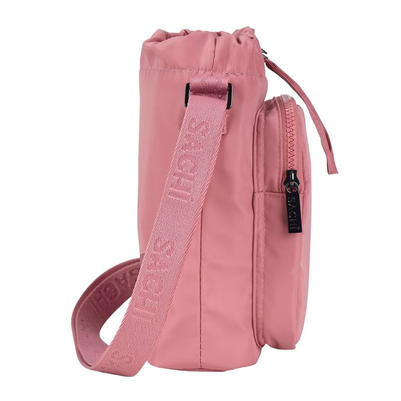 Sachi Crossbody Lite Insulated Bottle Bag – Blush Adjustable Strap