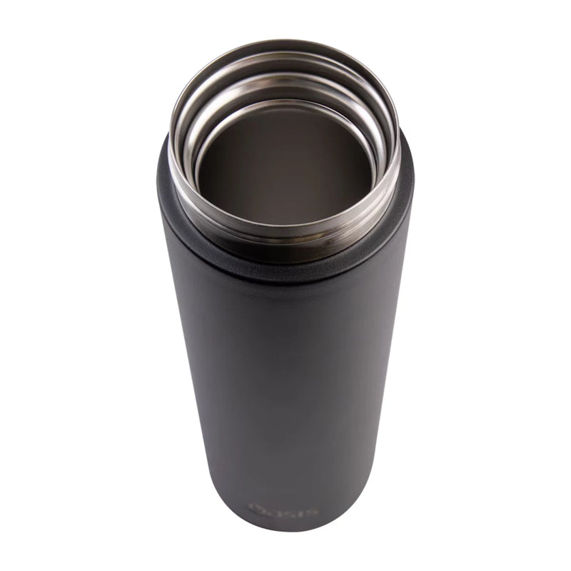 Oasis Stainless Steel Insulated Flip-Top Flask 480ml Black - Double Wall Vacuum Thermos