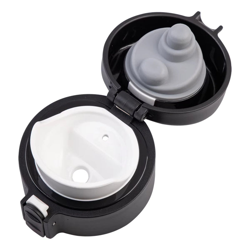 Oasis Stainless Steel Insulated Flip-Top Flask 480ml Black - Double Wall Vacuum Thermos