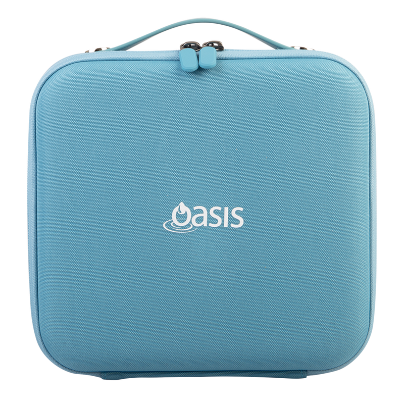 Oasis Insulated Lunch Box With Ice Flex Tub Lining 2.5L - Blue