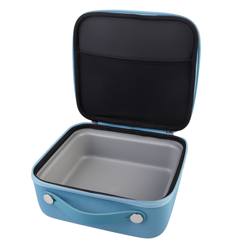 Oasis Insulated Lunch Box With Ice Flex Tub Lining 2.5L - Blue