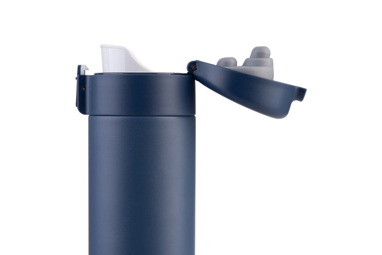 Oasis Stainless Steel Insulated Flip-Top Flask 480ml Indigo - Double Wall Vacuum Thermos