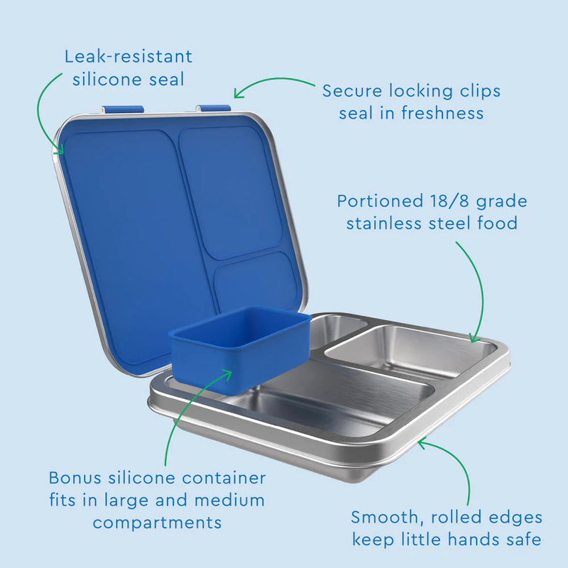 Bentgo Kids Stainless Steel Lunch Box - Blue
