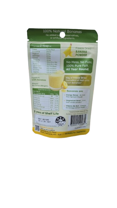 Aussie Rich Banana Powder 50g