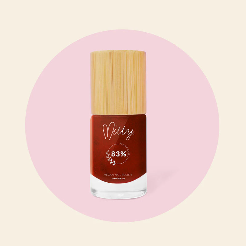 Mitty 83% Plant based Vegan polish Brown Stone 10ml