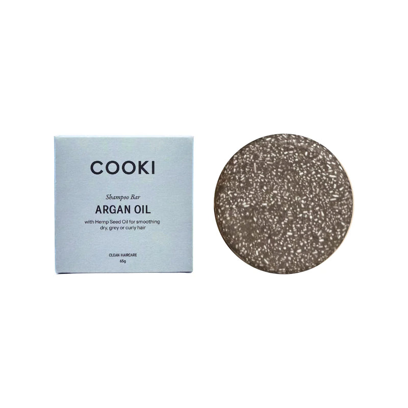 Cooki Haircare Argan Oil Shampoo Bar With Hemp Seed Oil 65g