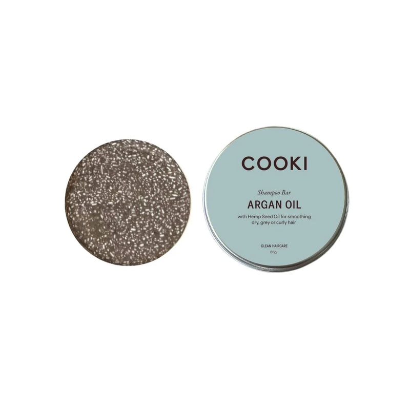 Cooki Haircare Argan Oil Shampoo Bar With Hemp Seed Oil 65g