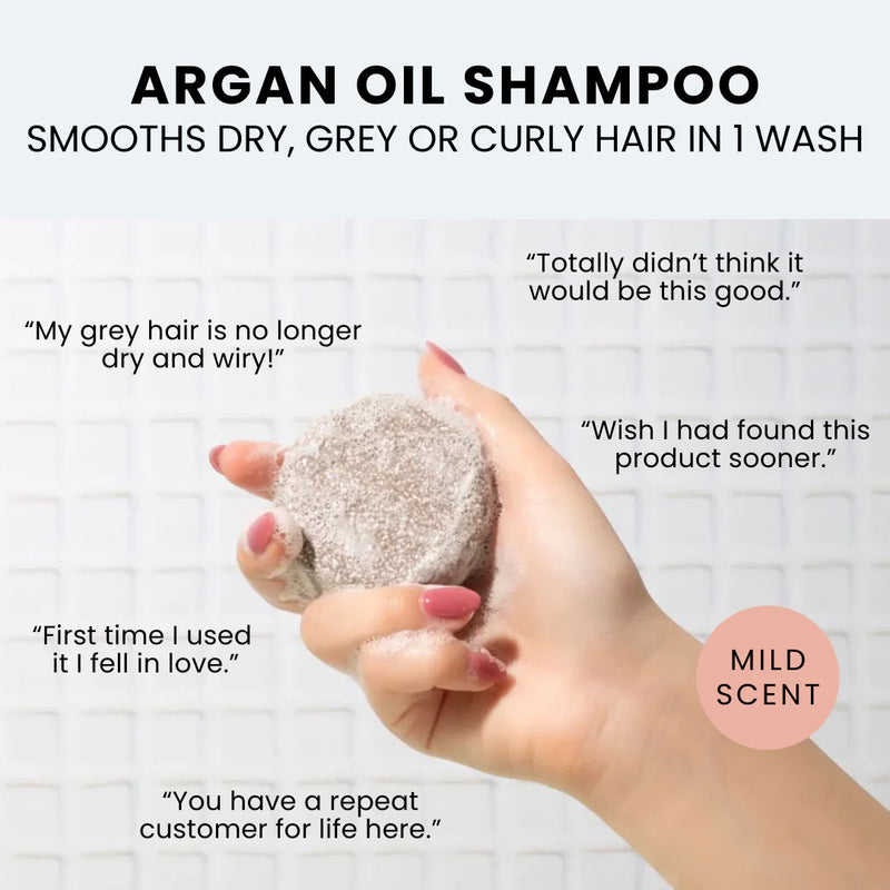 Cooki Haircare Argan Oil Shampoo Bar With Hemp Seed Oil 65g