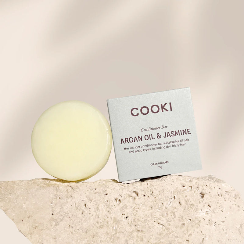 Cooki Haircare Argan Oil & Jasmine Conditioner Bar With Tin 75g