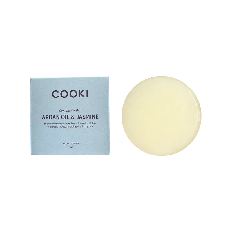 Cooki Haircare Argan Oil & Jasmine Conditioner Bar With Tin 75g