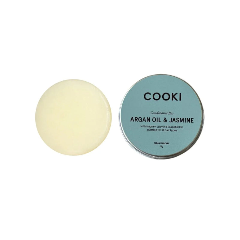 Cooki Haircare Argan Oil & Jasmine Conditioner Bar With Tin 75g