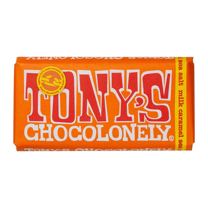 Tony's Chocolonely Milk Caramel Sea Salt 180g
