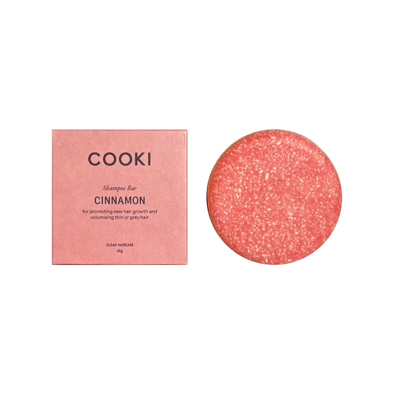 Cooki Haircare Cinnamon Shampoo Bar With Tin 65g