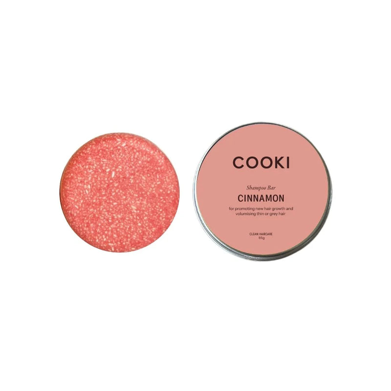 Cooki Haircare Cinnamon Shampoo Bar With Tin 65g