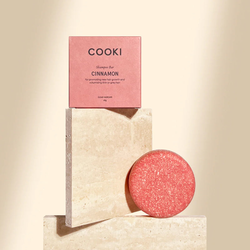 Cooki Haircare Cinnamon Shampoo Bar With Tin 65g