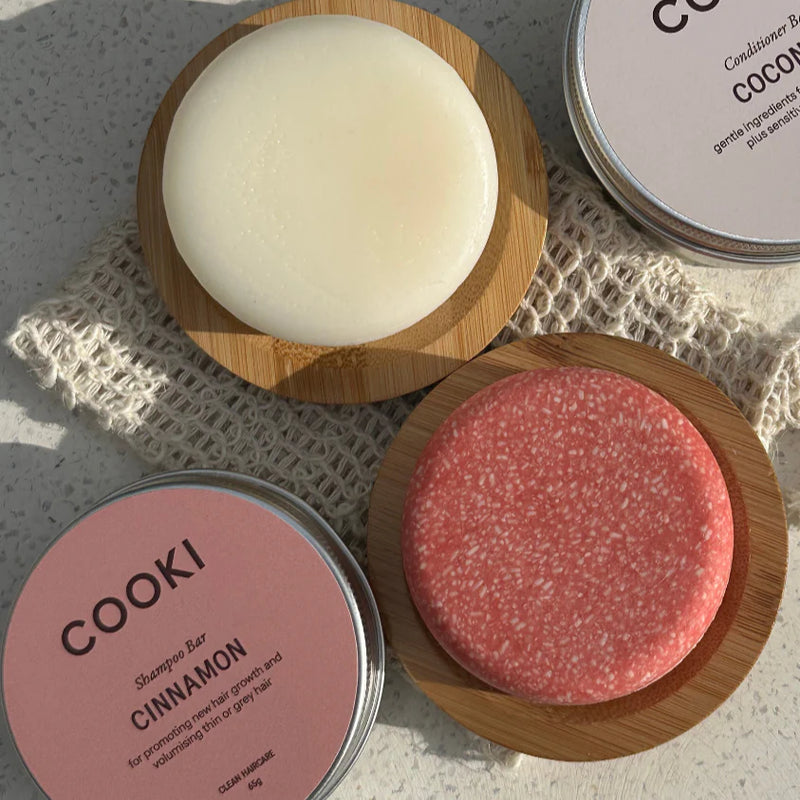 Cooki Haircare Cinnamon Shampoo Bar With Tin 65g