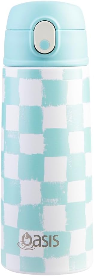 Oasis Stainless Steel Double Wall Insulated Kids Drink Bottle with Sipper Straw 550ml (CHECK IT OUT)