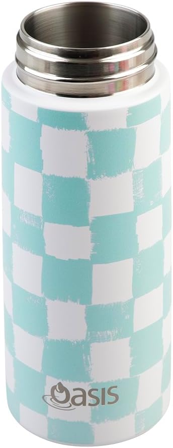 Oasis Stainless Steel Double Wall Insulated Kids Drink Bottle with Sipper Straw 550ml (CHECK IT OUT)