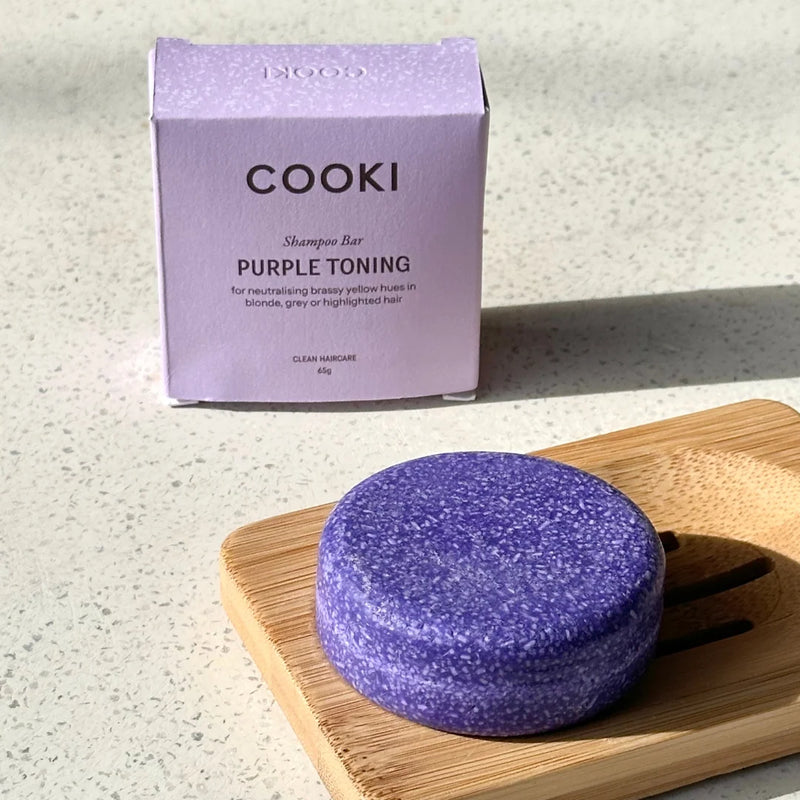 Cooki Haircare Purple Toning Shampoo Bar 65g