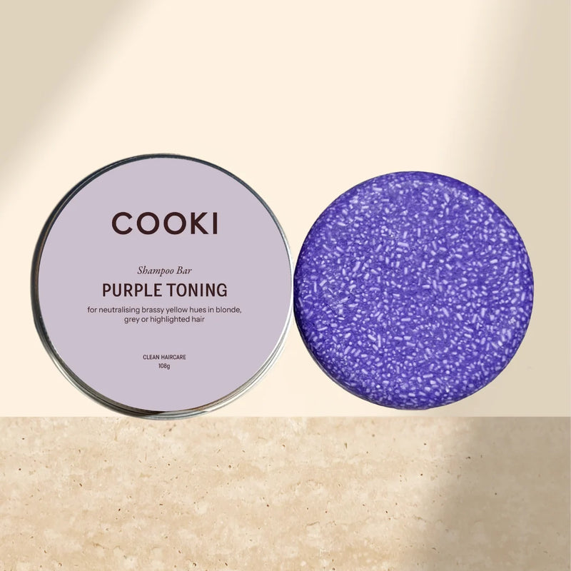 Cooki Haircare Purple Toning Shampoo Bar 65g