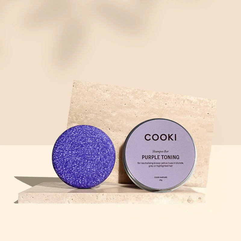 Cooki Haircare Purple Toning Shampoo Bar 65g